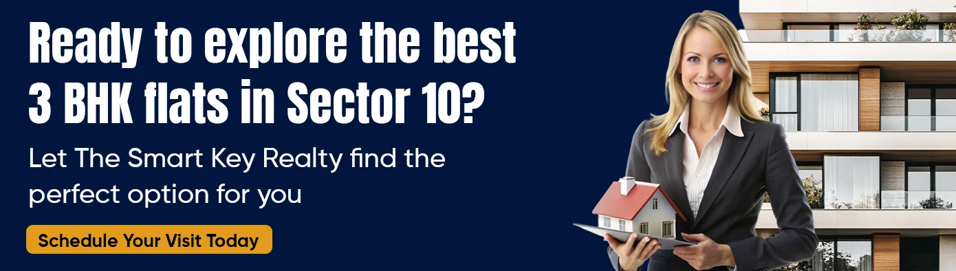 best 3 BHK flats in Sector 10